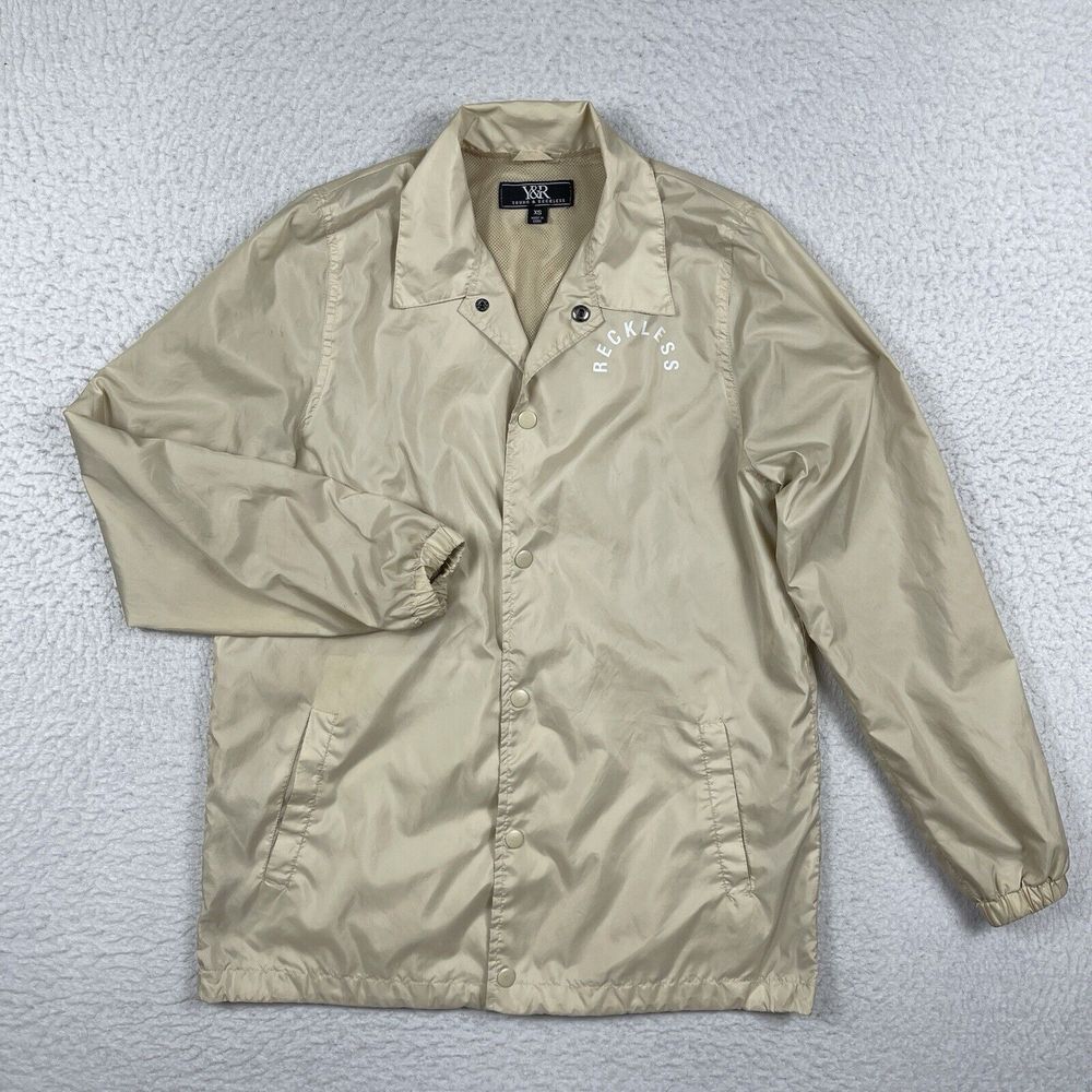 Young & Reckless Jacket Mens XS Lightweight Windbreaker Streetwear Skater